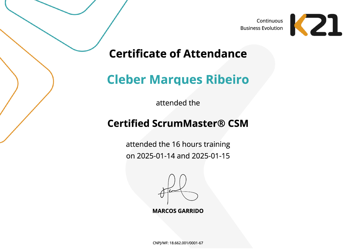 Certificado K21